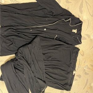 Eberjey Black Garment with Cream Trim